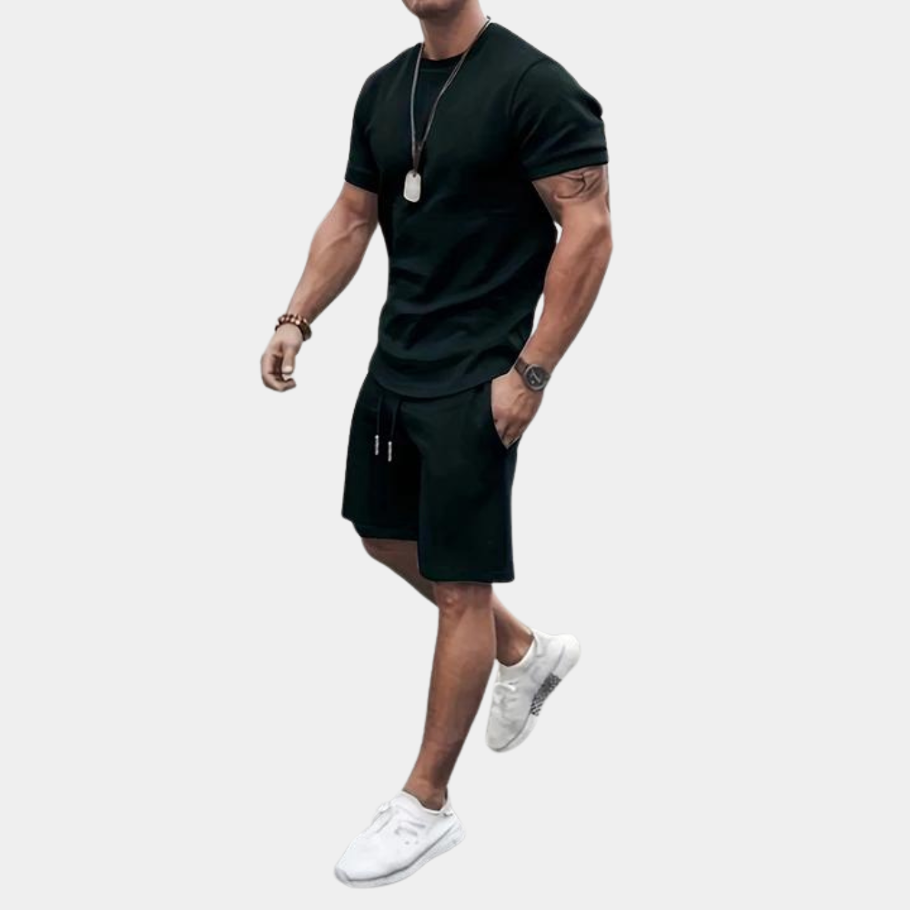 Relaxed Fit Mens Summer Shorts Set