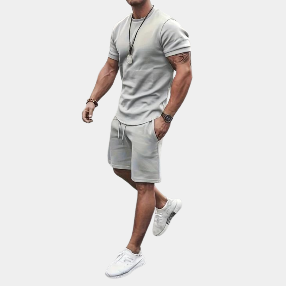 Relaxed Fit Mens Summer Shorts Set