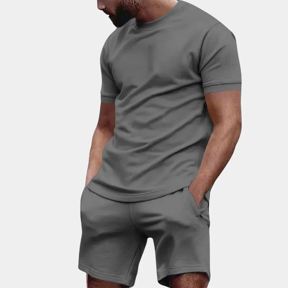 Men's T-Shirt and Shorts Set Comfortable Fit