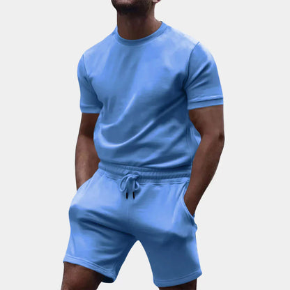 Men's T-Shirt and Shorts Set Comfortable Fit - Nocini