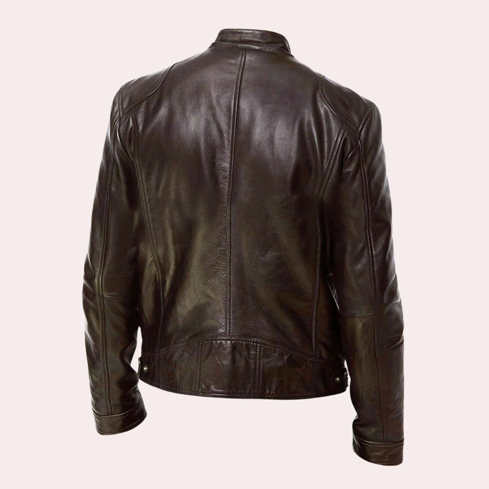 Classic Brown Biker Jacket