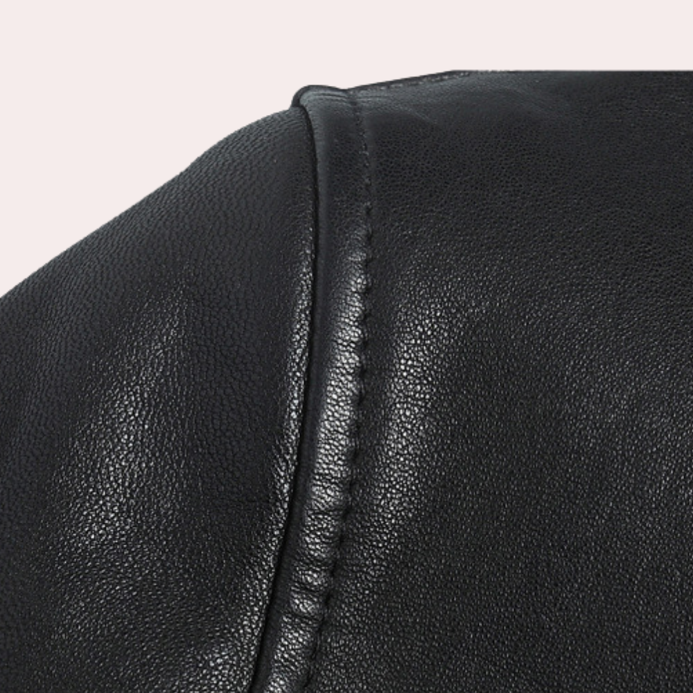 Classic Biker Leather Coat