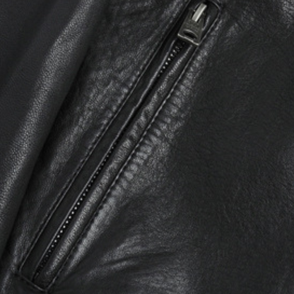 Classic Biker Leather Coat