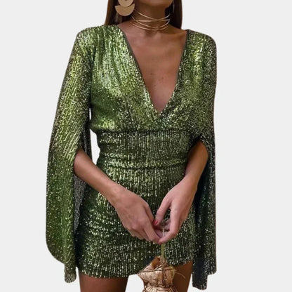 Sparkling Evening Dress with Sequin Details