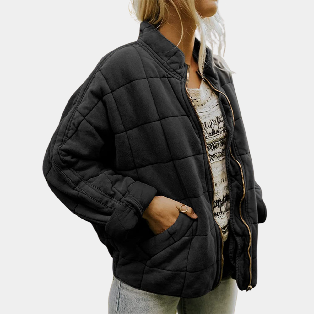 Ladies' Padded Zipper Coat Jacket
