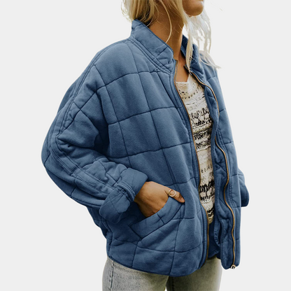 Ladies' Padded Zipper Coat Jacket