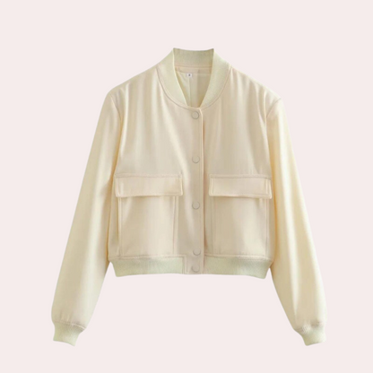Warm Quilted Bomber Jacket for Women