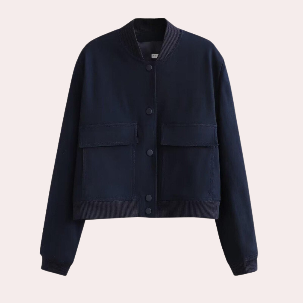 Warm Quilted Bomber Jacket for Women
