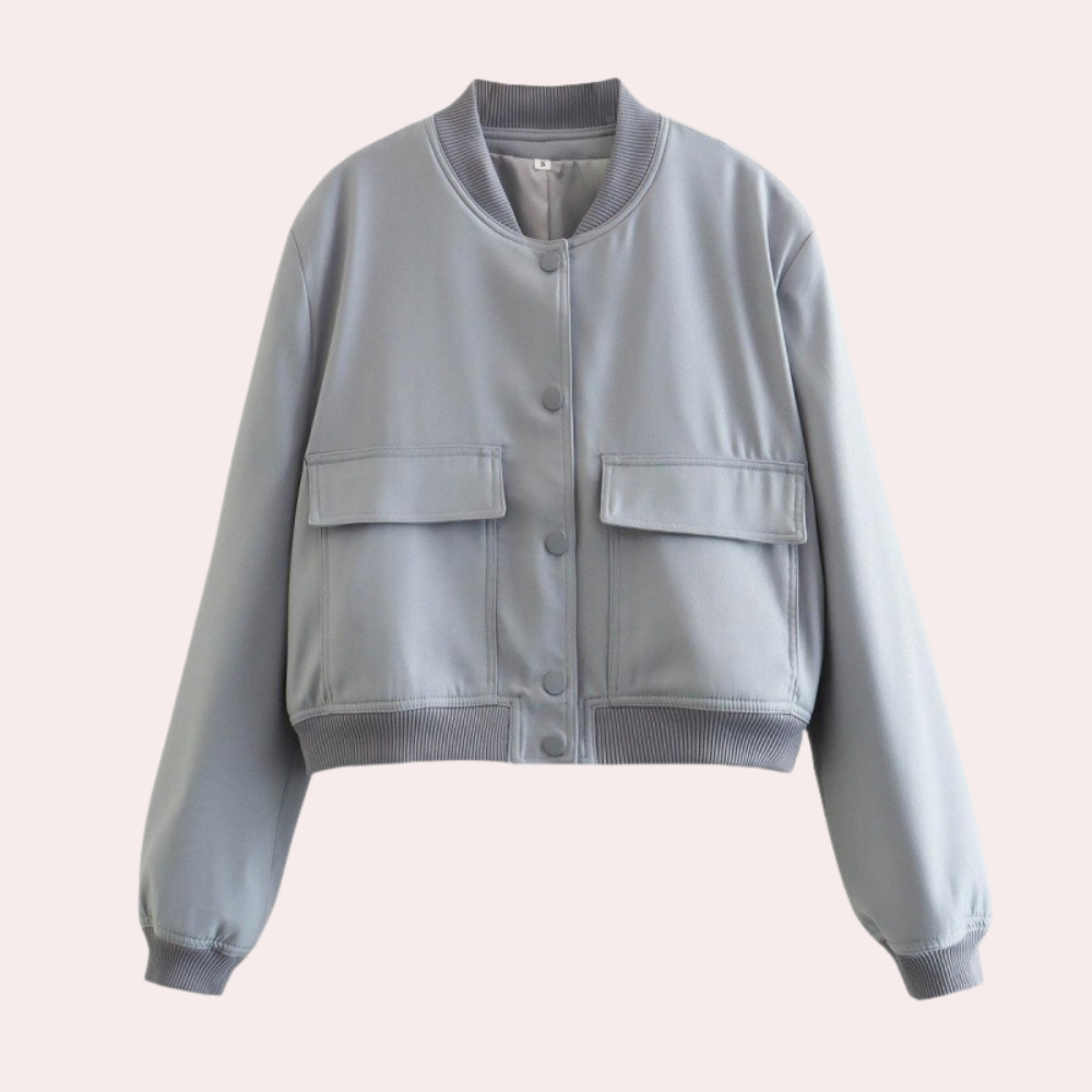 Warm Quilted Bomber Jacket for Women - Olytrend