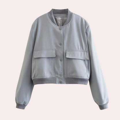 Warm Quilted Bomber Jacket for Women - Olytrend