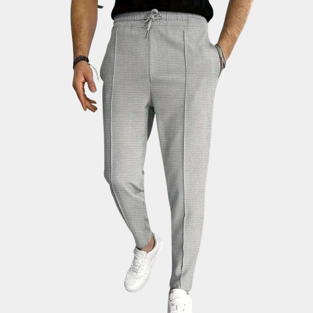 Slim Fit Men's Jogger Pants Lightweight Elastic Waist