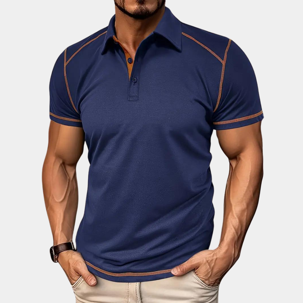 Slim Fit Mens Polo Shirt Soft Short Sleeve - Nocini