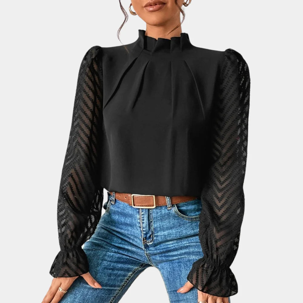 Stylish Ladies Classic Long Top - Olytrend