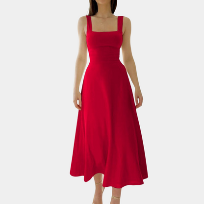 Casual Fit Women's Midi A-Line Dress