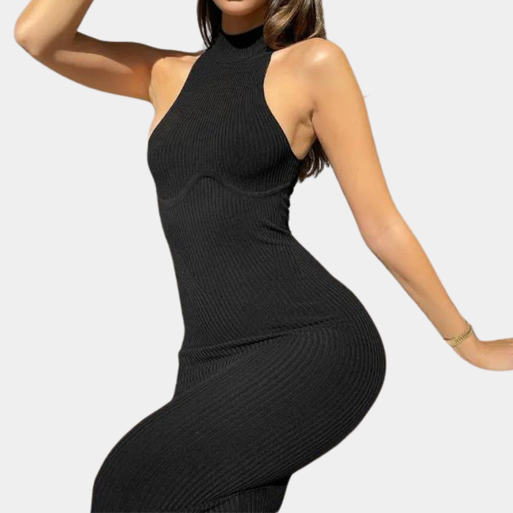 Casual Sleeveless Knit Maxi Dress for Women - Nocini