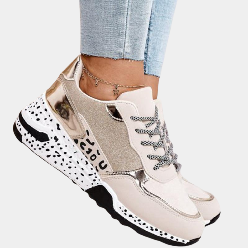 Fashionable Women's Suede Sneakers with Thick Comfort Sole