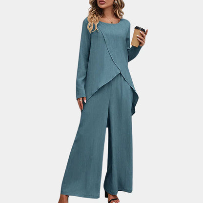 Classic 2pc Ladies Business Pantsuit Set - Olytrend