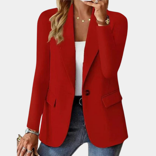 Classic Fit Notched Lapel Blazer Jacket - Nocini