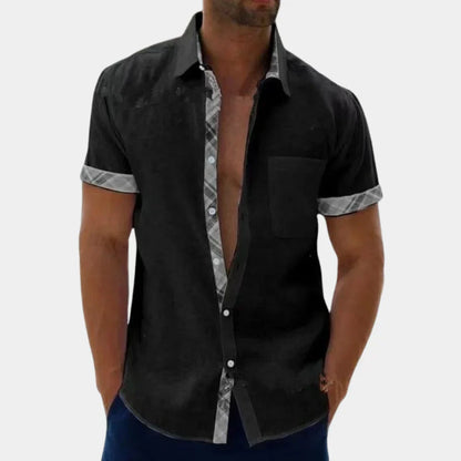 Casual Short Sleeve Men's Shirt Breathable Comfort Fit