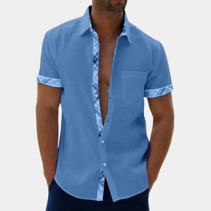 Casual Short Sleeve Men's Shirt Breathable Comfort Fit