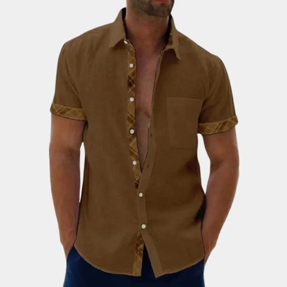 Casual Short Sleeve Men's Shirt Breathable Comfort Fit