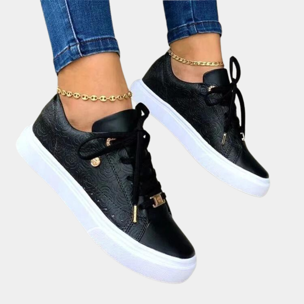 Women's Fashion Sneakers with Lace Up Closure - Nocini