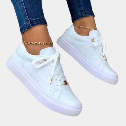 Women's Fashion Sneakers with Lace Up Closure