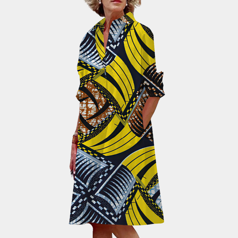 Casual Floral Print Mid Length Dress