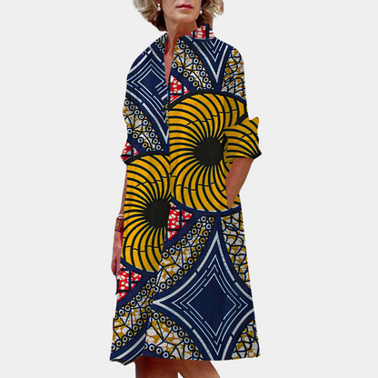 Casual Floral Print Mid Length Dress