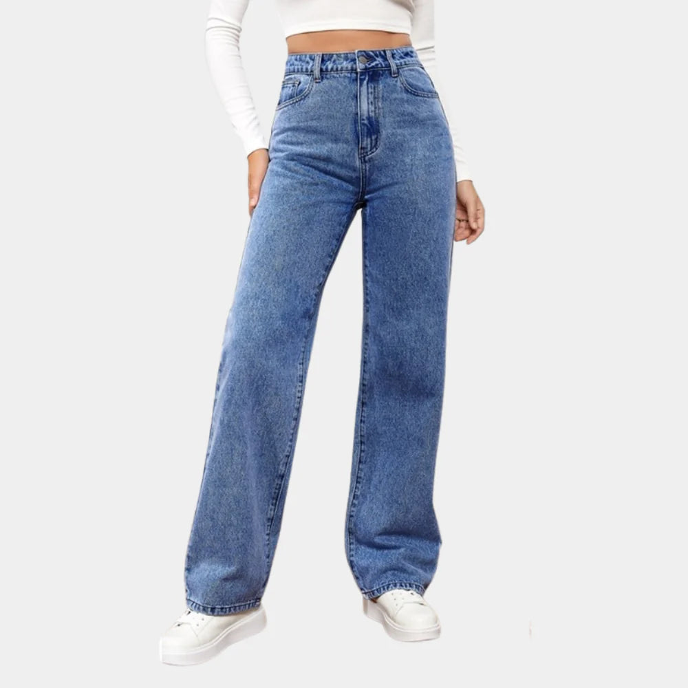 Relaxed Fit Women's Straight Jeans