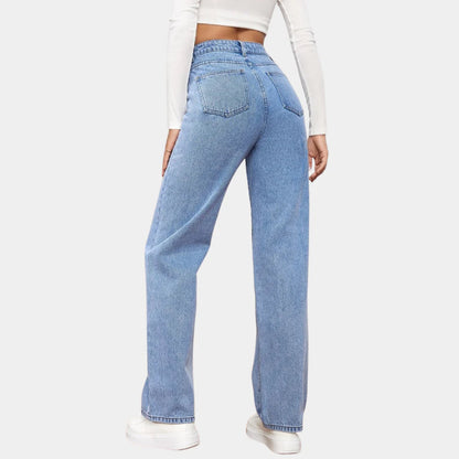 Relaxed Fit Women's Straight Jeans