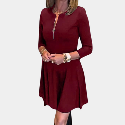 Casual Knee Length Women's A Line Dress - Nocini