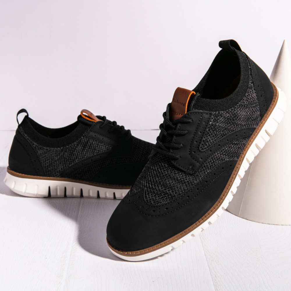 Comfy Men's Leather Lace Up Shoes - Nocini