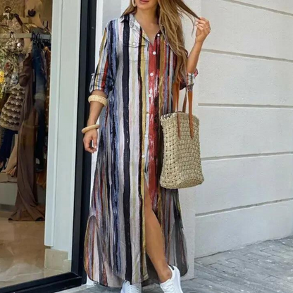 Relaxed Fit Camo Maxi Dress for Women