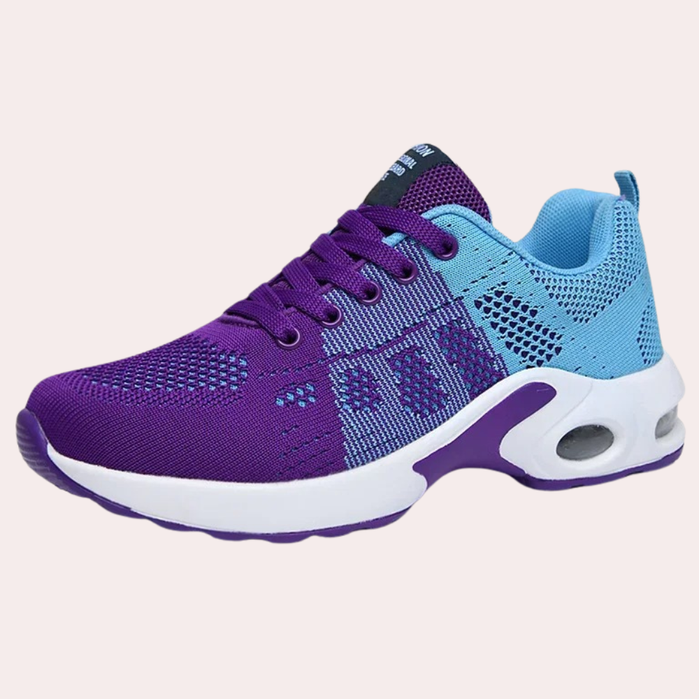 Women's Running Shoes - Lightweight Mesh - Cushioned Sole