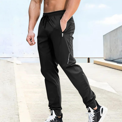 Slim Fit Men's Jogger Pants Elastic Waistband