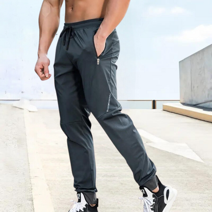 Slim Fit Men's Jogger Pants Elastic Waistband