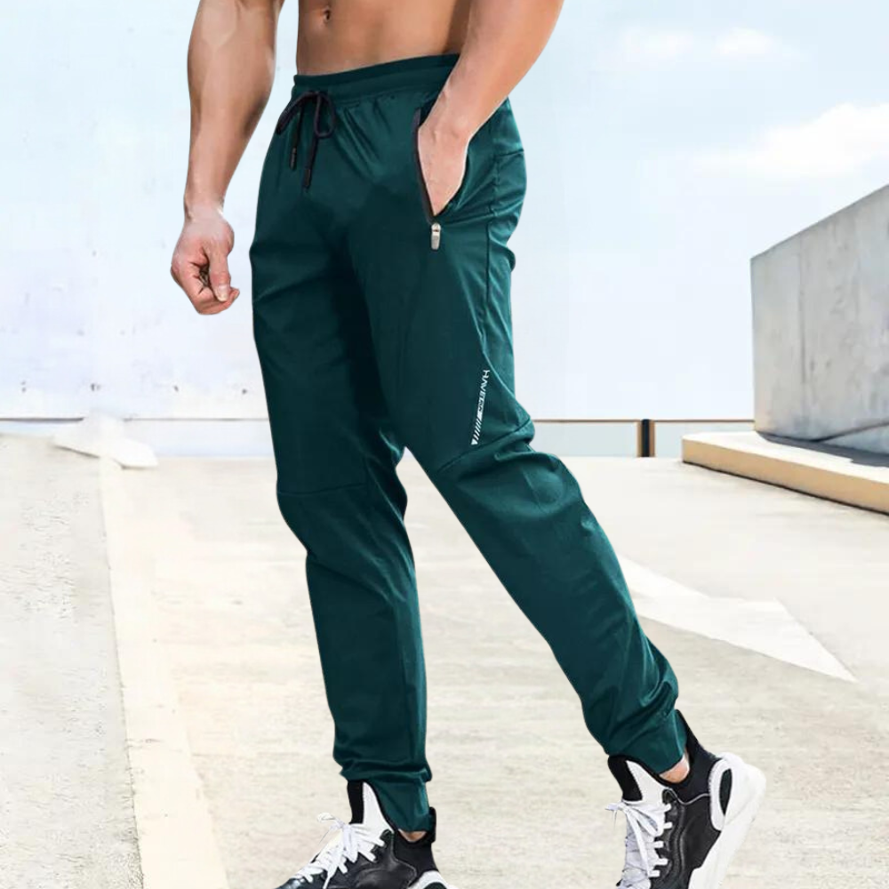 Slim Fit Men's Jogger Pants Elastic Waistband