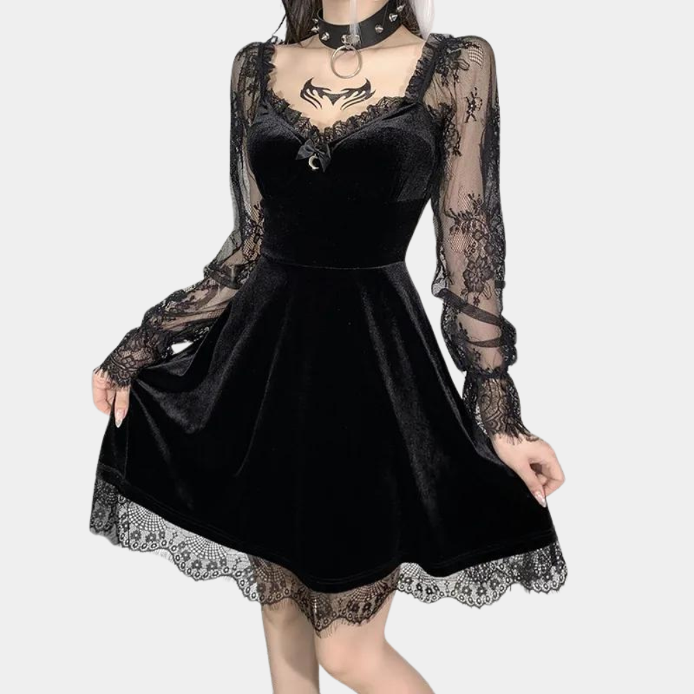 Luxurious Lace Women's Party Dress - Nocini