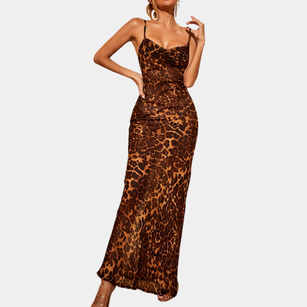 Long Sleeveless Evening Gown for Women - Nocini