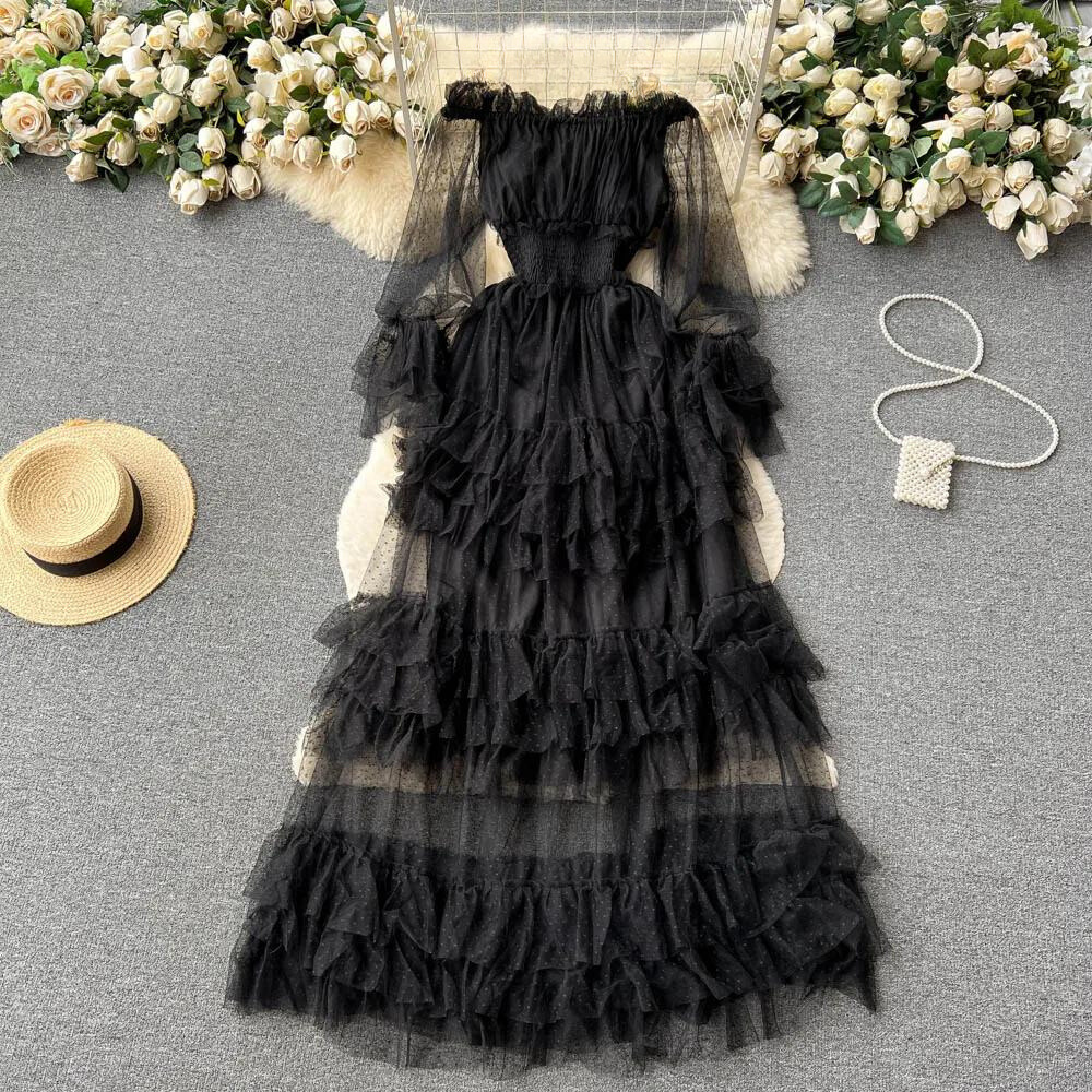 Chic Maxi Tulle Dress for Women - Nocini