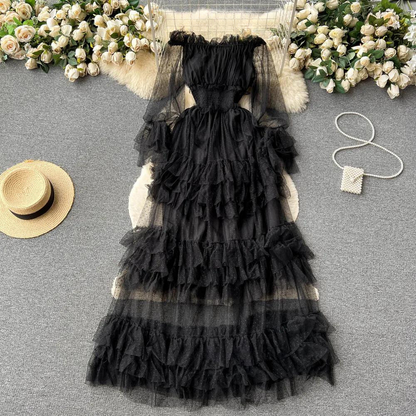 Chic Maxi Tulle Dress for Women - Nocini
