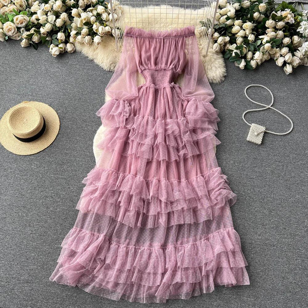 Chic Maxi Tulle Dress for Women