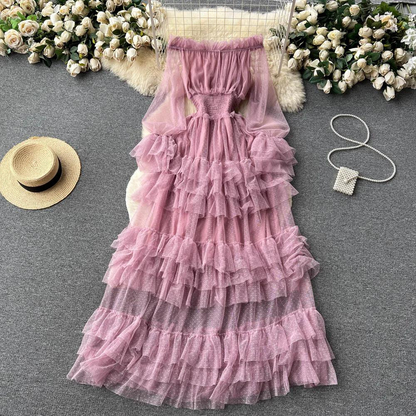 Chic Maxi Tulle Dress for Women