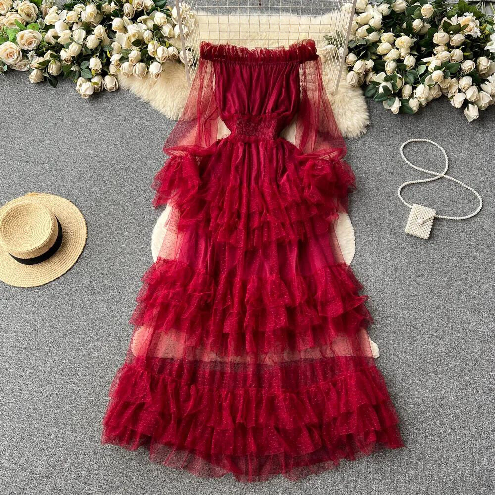 Chic Maxi Tulle Dress for Women