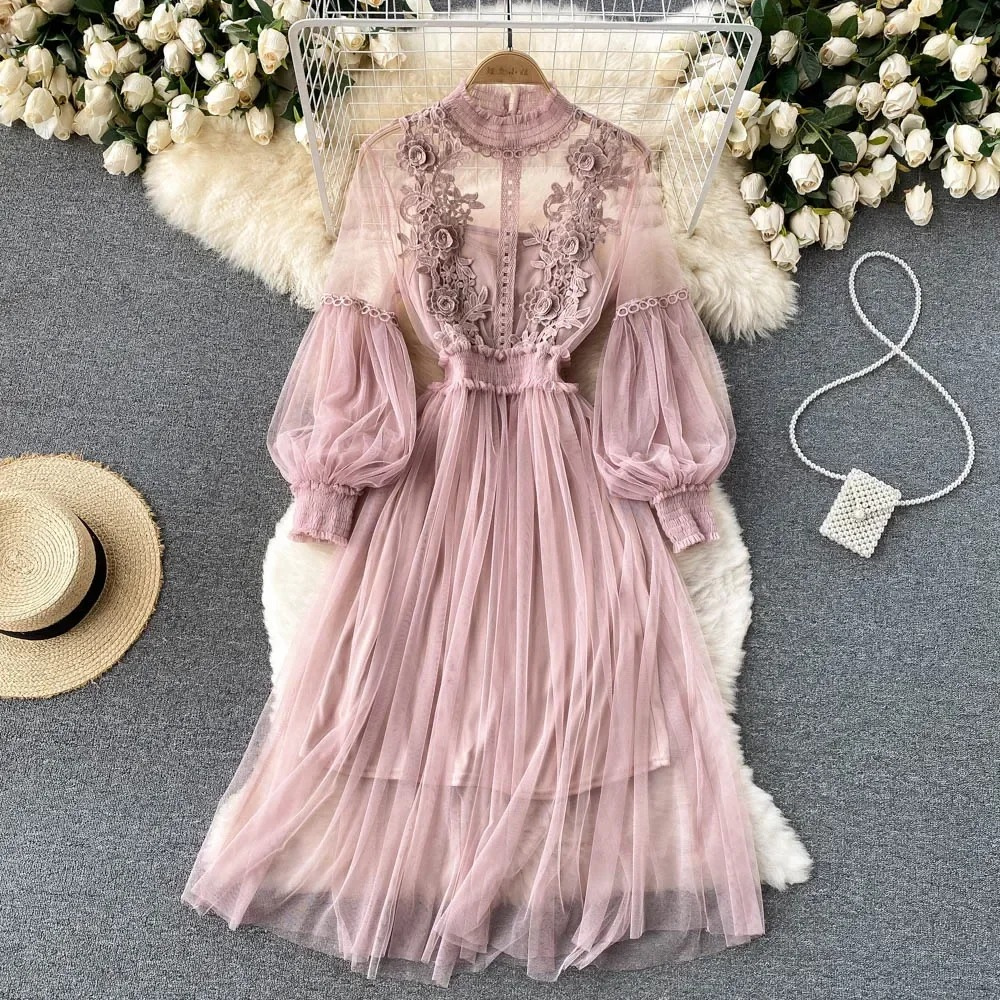 Chic Flower Girl Party Dress - Olytrend