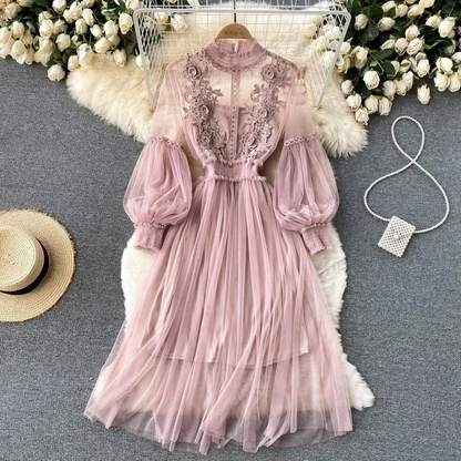 Chic Flower Girl Party Dress - Olytrend