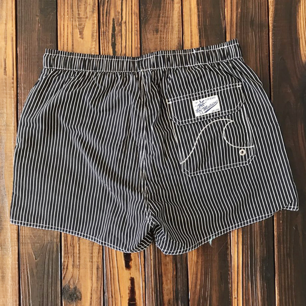 Comfortable Mens Beach Shorts Quick Dry Stripe