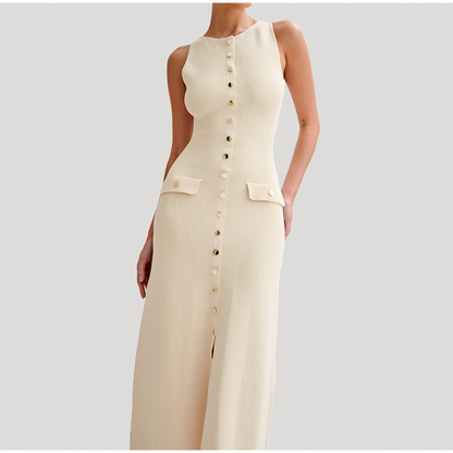 Casual Summer Maxi Dress with Pockets - Nocini