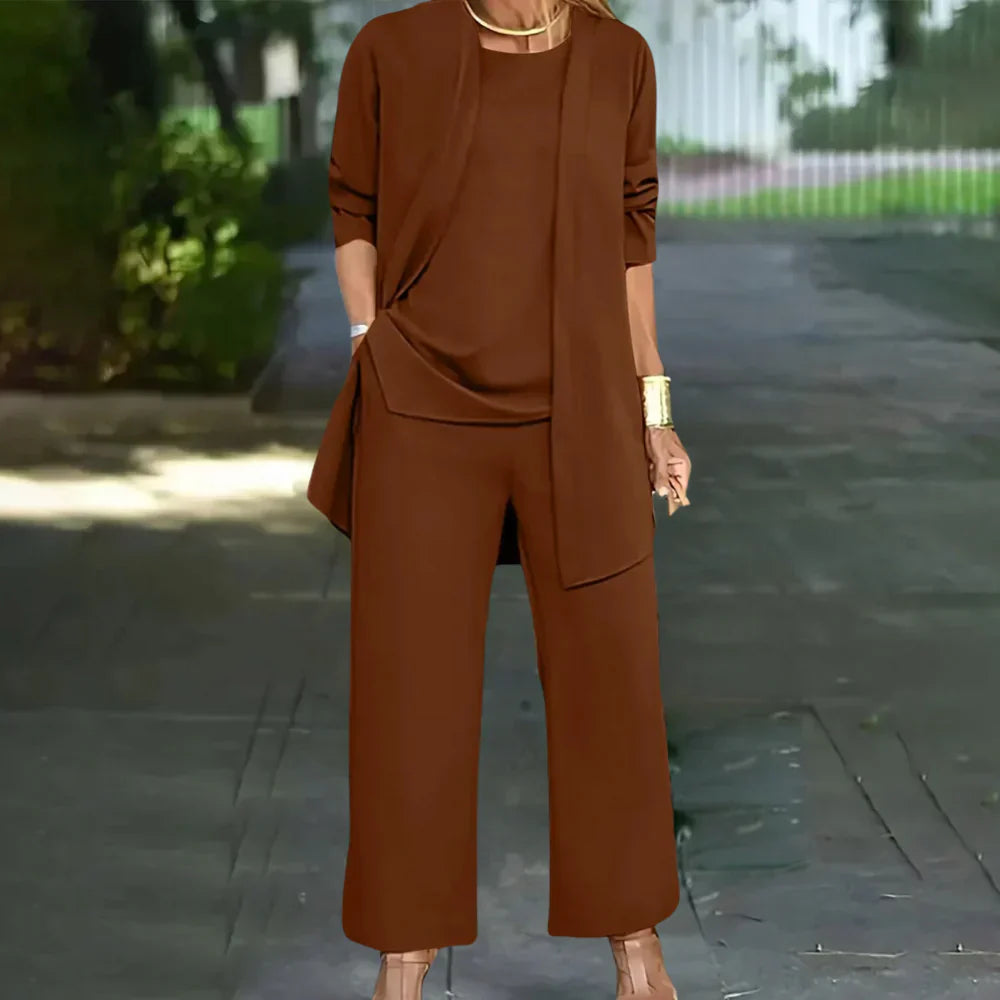 Classic Three-Piece Ladies Business Suit